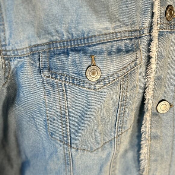 Sunrise Kingdom SZ L Denim jean jacket Sherpa Essential Western Timeless Ranch - Picture 4 of 10